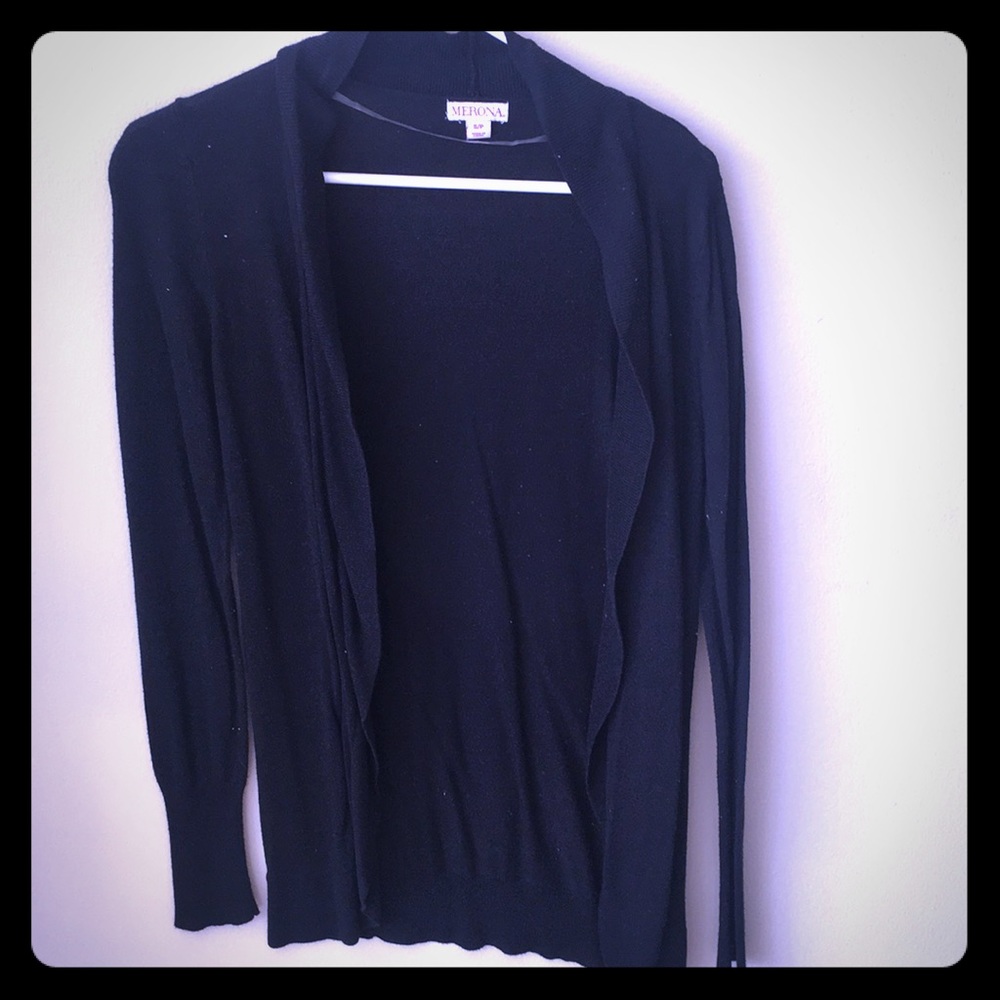 Open front sweater